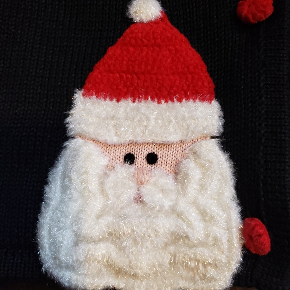 BellePoint Santa Claus Women's Cardigan Sweater L - Picture 5 of 7